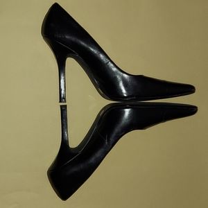 Chinese Laundry sz 8.5M Leather Black Stillettos